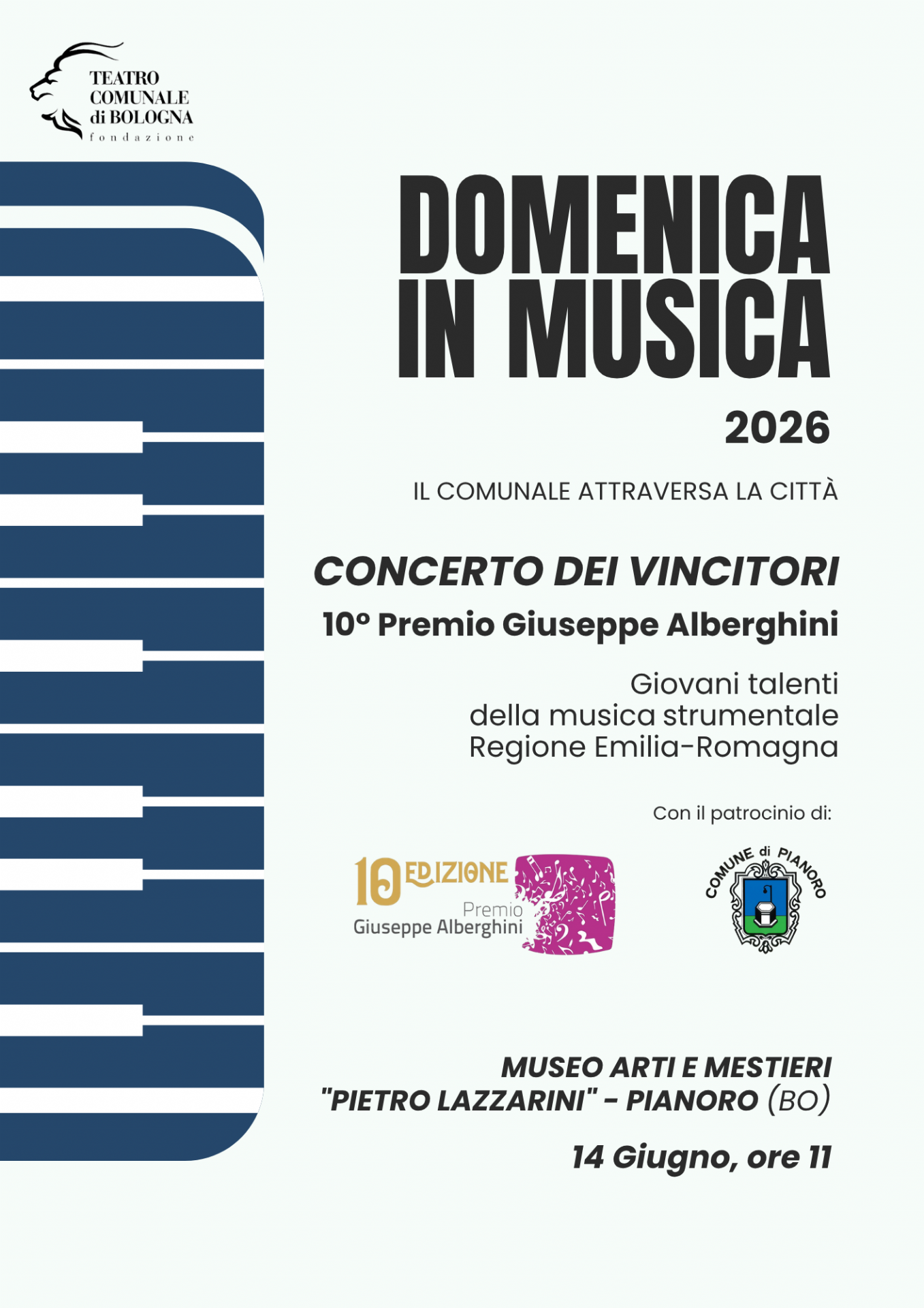 Domenica in Musica 2026 Cartolina fronte