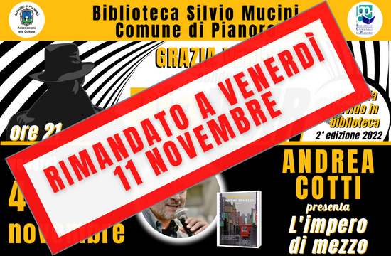 RIMANDATO A VENERDì 11/11: Andrea Cotti presenta L’impero di mezzo foto 