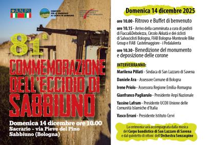 81° Anniversario dell Eccidio di Sabbiuno foto 