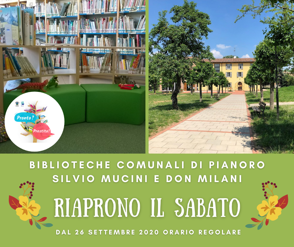 Rientrate in biblioteca... anche il sabato! foto 